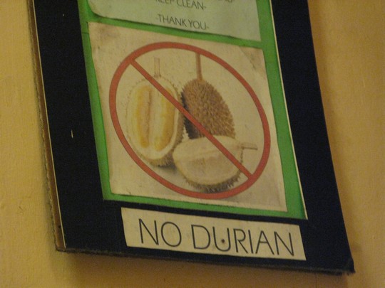 No Durian!